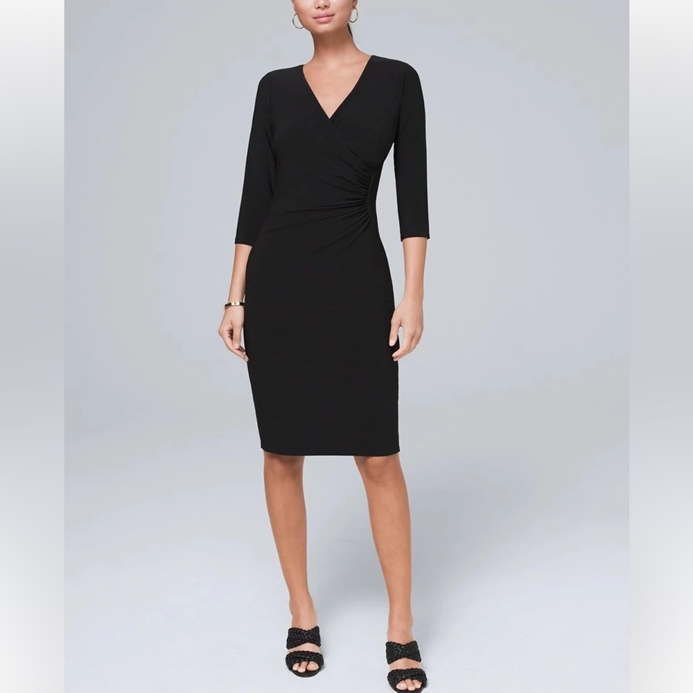 WHBM Ruched Sheath Dress, Size XSP